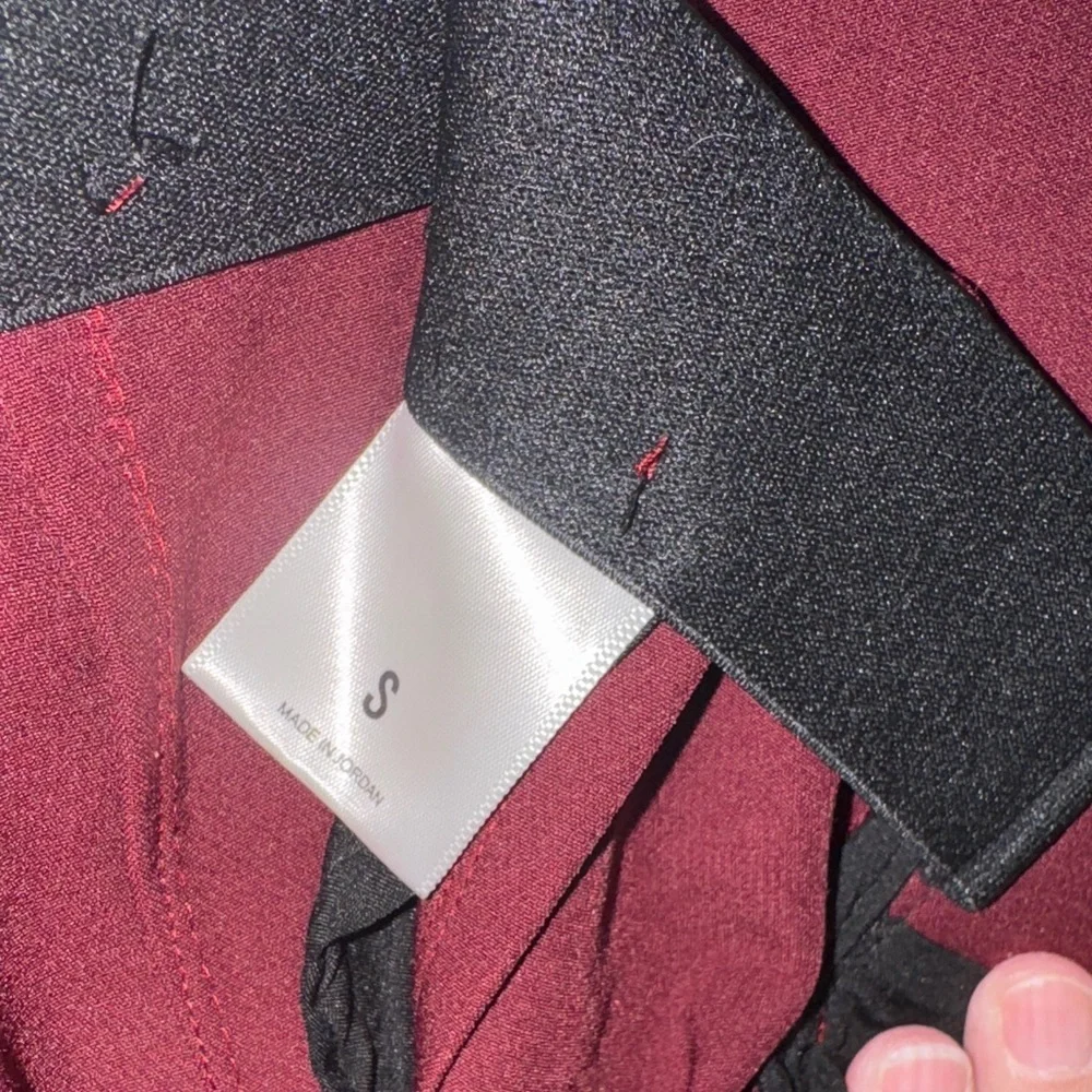 Express Women's Burgundy Pants - Picture 6 of 8
